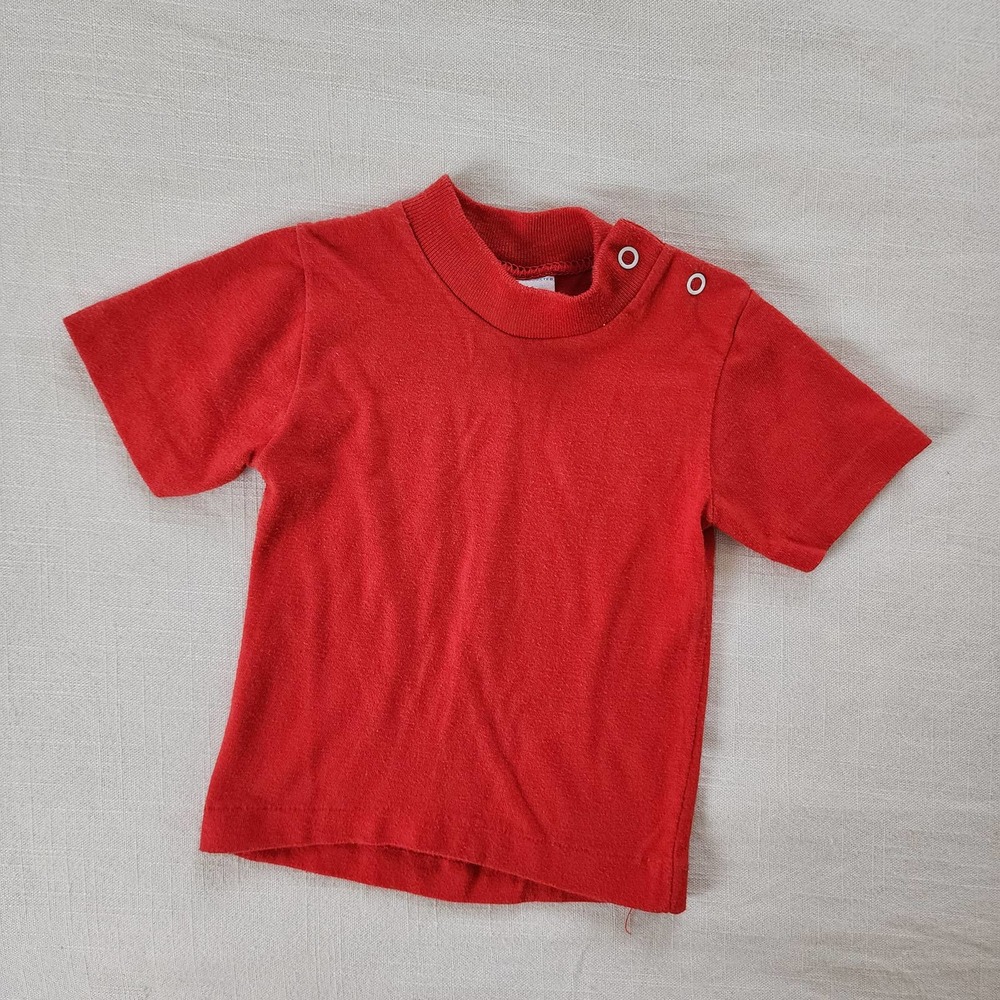 Vintage Toddletime Red Blank Tee 12 months